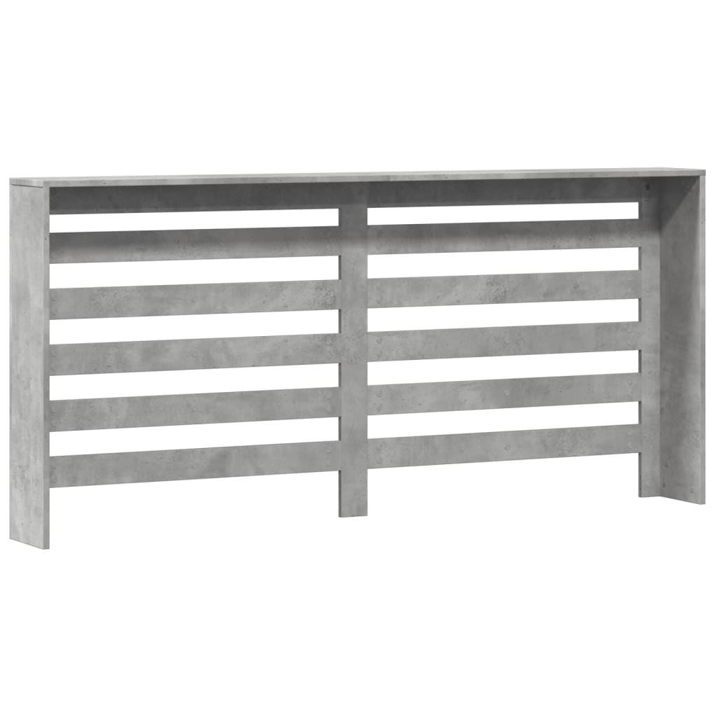 Radiatorombouw 175x20x82 cm bewerkt hout betongrijs