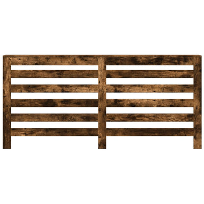 Radiatorombouw 175x20x82 cm bewerkt hout gerookt eikenkleurig