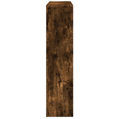 Radiatorombouw 175x20x82 cm bewerkt hout gerookt eikenkleurig