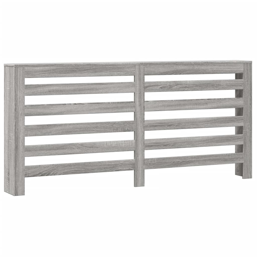 Radiatorombouw 175x20x82 cm bewerkt hout grijs sonoma eiken
