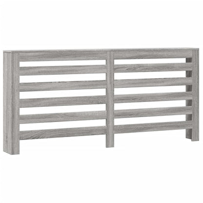 Radiatorombouw 175x20x82 cm bewerkt hout grijs sonoma eiken