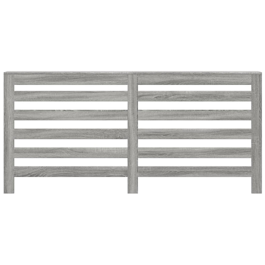 Radiatorombouw 175x20x82 cm bewerkt hout grijs sonoma eiken