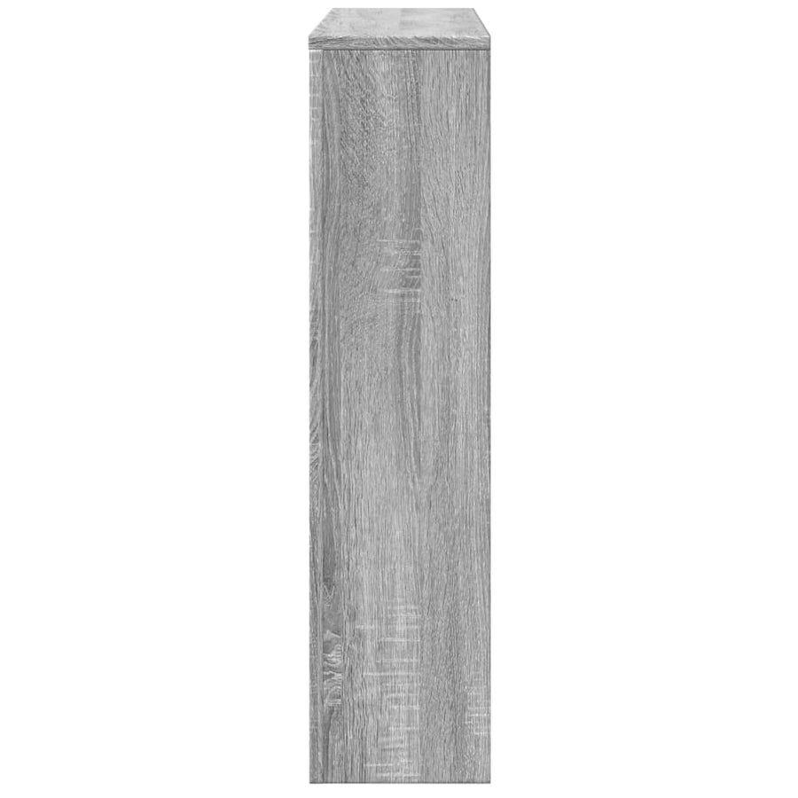 Radiatorombouw 175x20x82 cm bewerkt hout grijs sonoma eiken