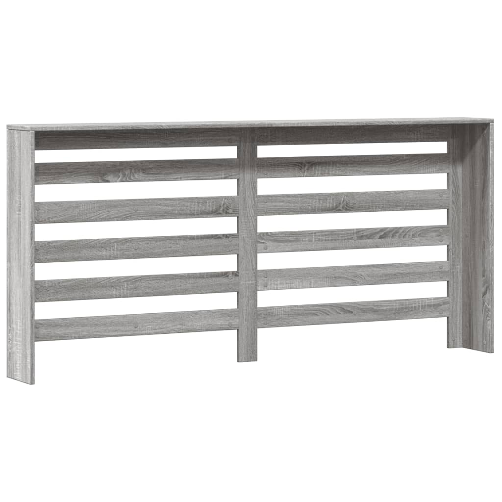 Radiatorombouw 175x20x82 cm bewerkt hout grijs sonoma eiken