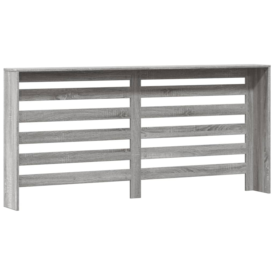 Radiatorombouw 175x20x82 cm bewerkt hout grijs sonoma eiken