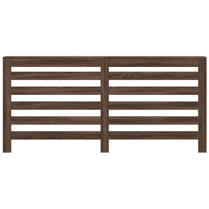 Radiatorombouw 175x20x82 cm bewerkt hout bruin eikenkleurig