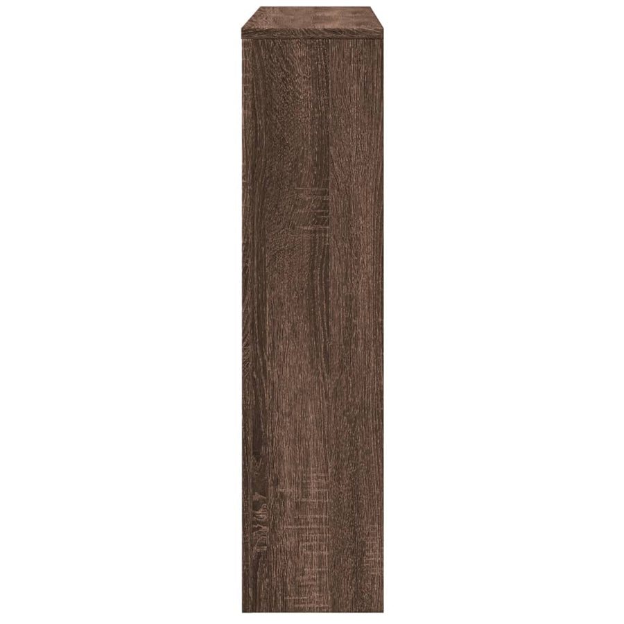 Radiatorombouw 175x20x82 cm bewerkt hout bruin eikenkleurig