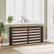 Radiatorombouw 175x20x82 cm bewerkt hout bruin