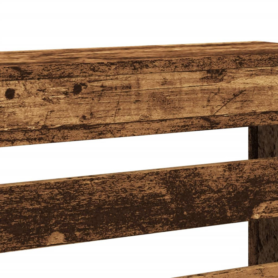 Radiatorombouw 175x20x82 cm bewerkt hout oud hout