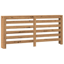 Radiatorombouw 175x20x82 cm bewerkt hout artisanaal eikenkleur