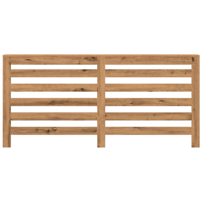 Radiatorombouw 175x20x82 cm bewerkt hout artisanaal eikenkleur