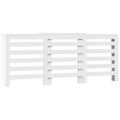 Radiatorombouw 205x21,5x83,5 cm bewerkt hout wit