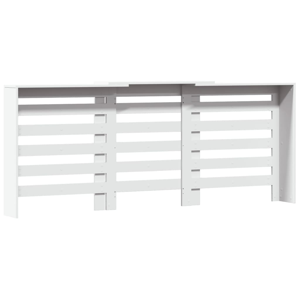 Radiatorombouw 205x21,5x83,5 cm bewerkt hout wit