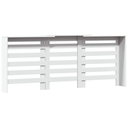 Radiatorombouw 205x21,5x83,5 cm bewerkt hout wit