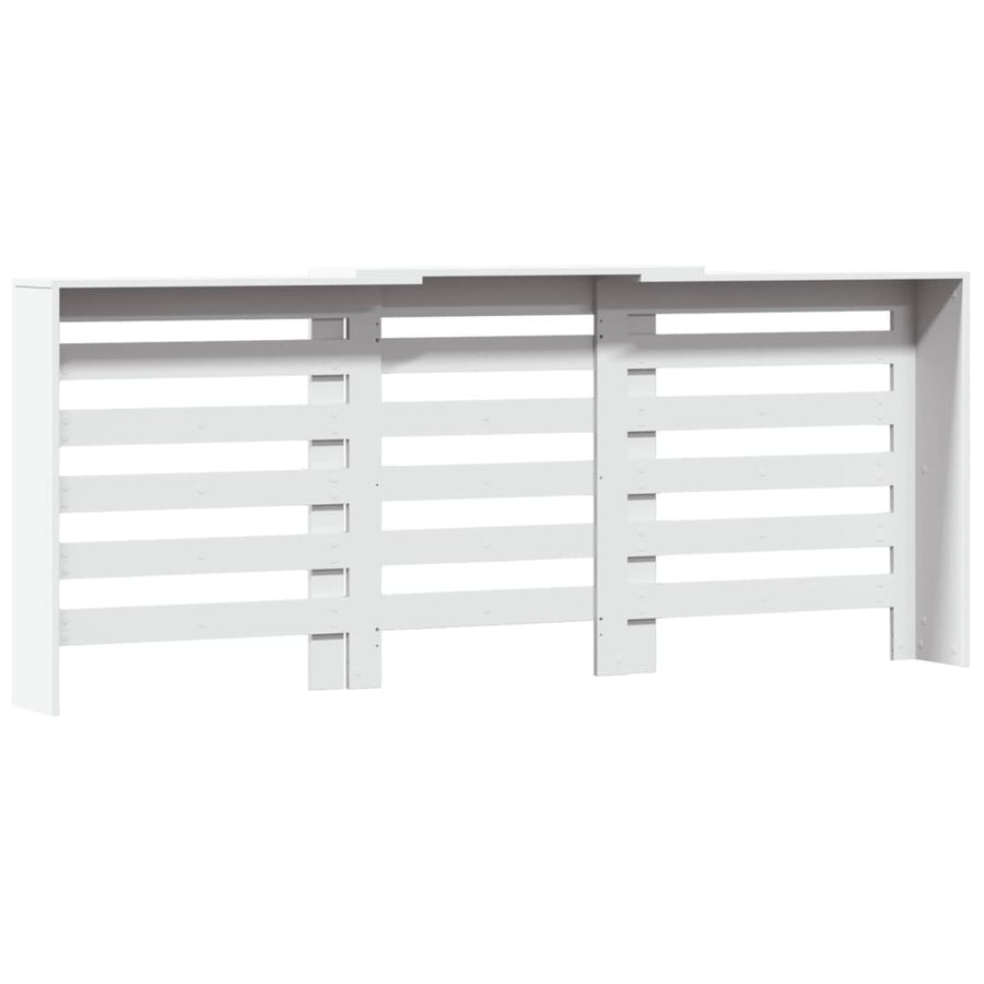 Radiatorombouw 205x21,5x83,5 cm bewerkt hout wit