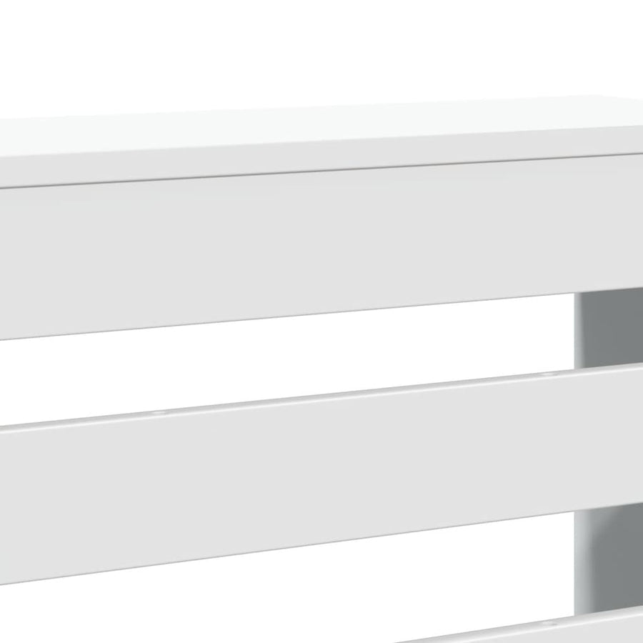 Radiatorombouw 205x21,5x83,5 cm bewerkt hout wit