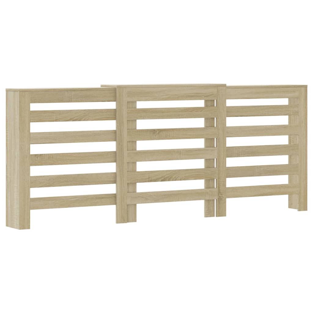 Radiatorombouw 205x21,5x83,5 cm bewerkt hout sonoma eikenkleur