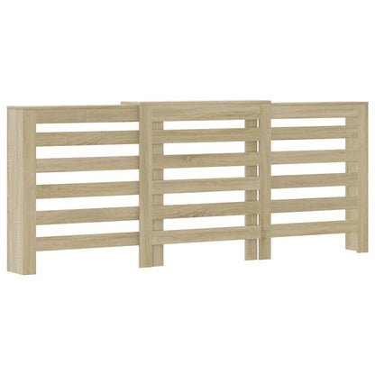 Radiatorombouw 205x21,5x83,5 cm bewerkt hout sonoma eikenkleur