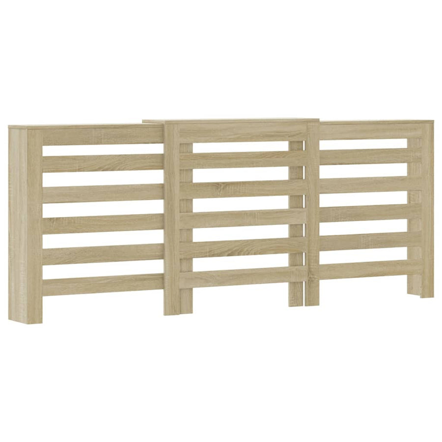 Radiatorombouw 205x21,5x83,5 cm bewerkt hout sonoma eikenkleur