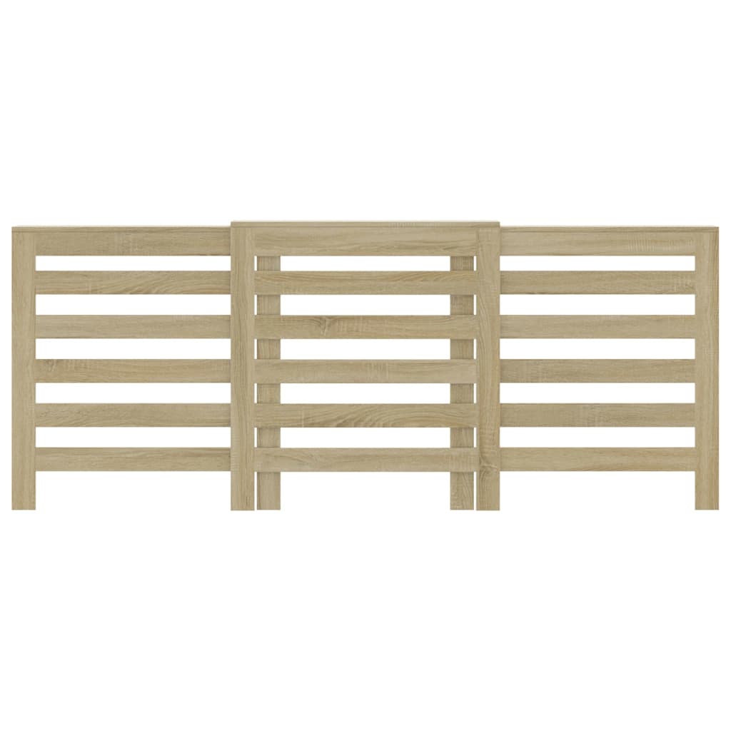 Radiatorombouw 205x21,5x83,5 cm bewerkt hout sonoma eikenkleur