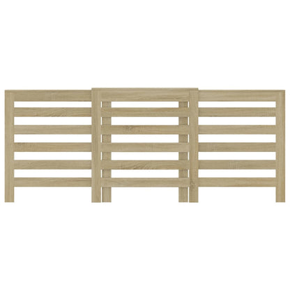 Radiatorombouw 205x21,5x83,5 cm bewerkt hout sonoma eikenkleur