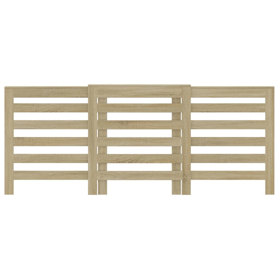 Radiatorombouw 205x21,5x83,5 cm bewerkt hout sonoma eikenkleur