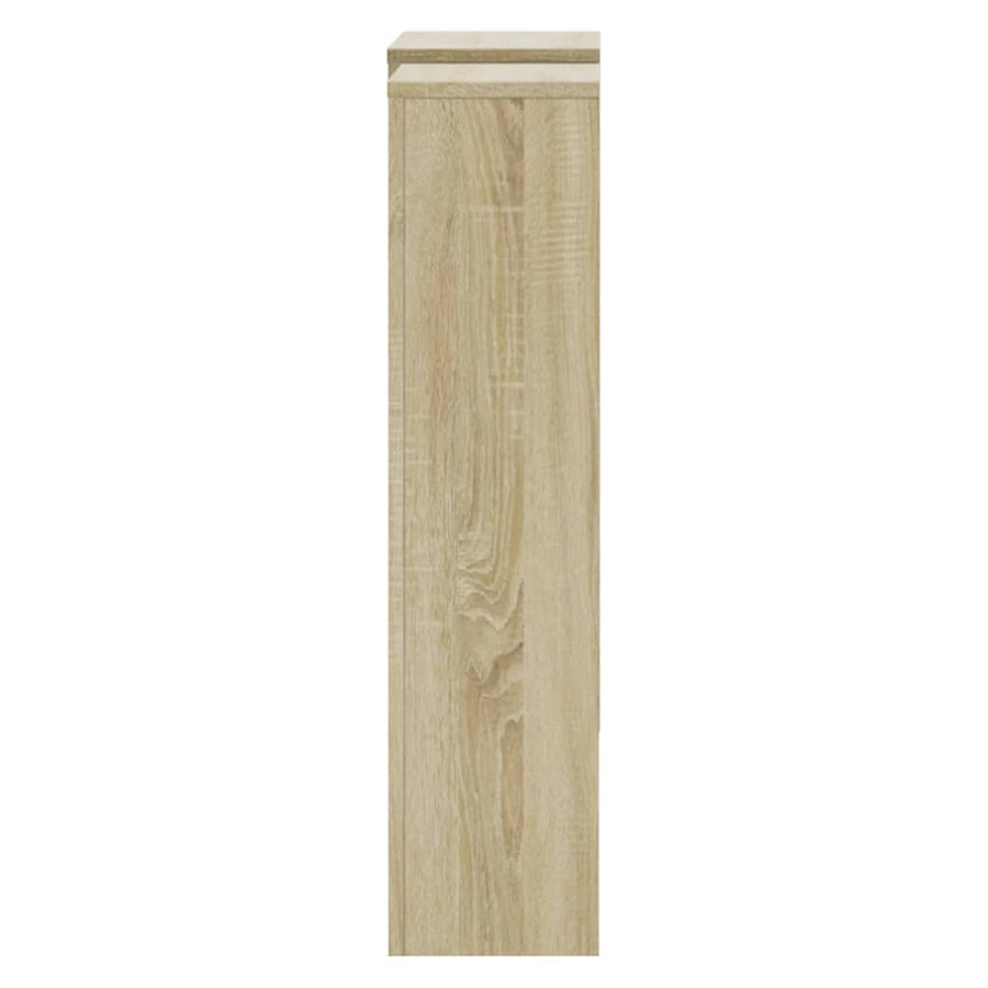 Radiatorombouw 205x21,5x83,5 cm bewerkt hout sonoma eikenkleur