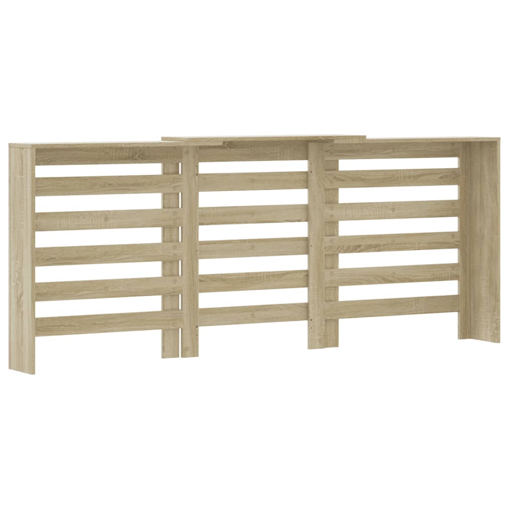 Radiatorombouw 205x21,5x83,5 cm bewerkt hout sonoma eikenkleur