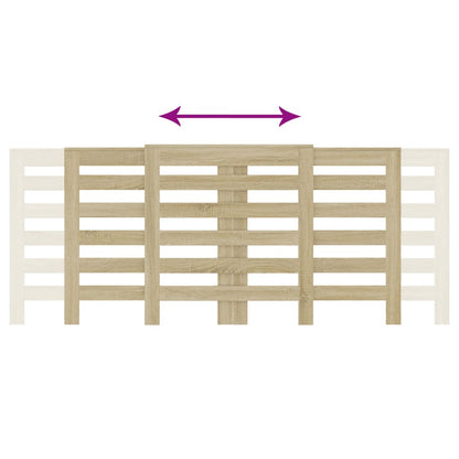 Radiatorombouw 205x21,5x83,5 cm bewerkt hout sonoma eikenkleur