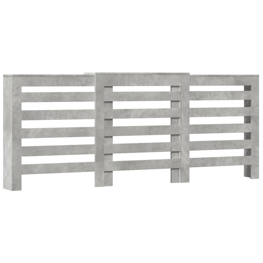 Radiatorombouw 205x21,5x83,5 cm bewerkt hout betongrijs