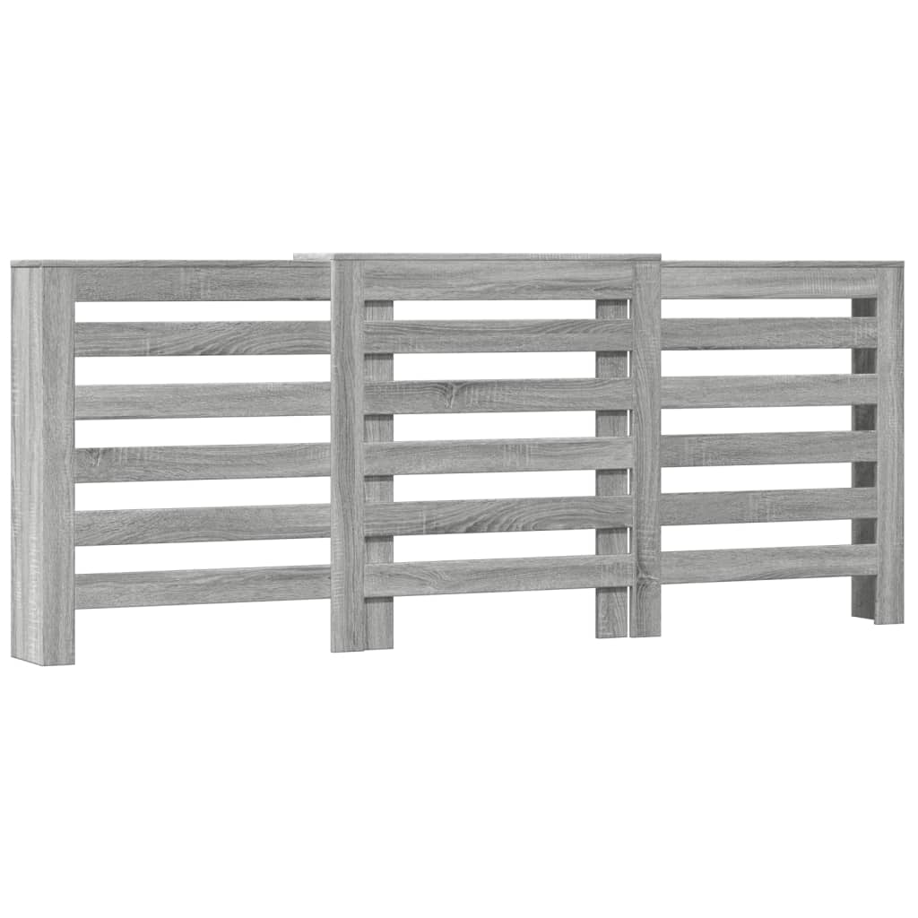Radiatorombouw 205x21,5x83,5 cm bewerkt hout grijs sonoma eiken