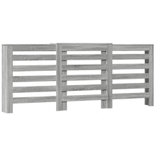 Radiatorombouw 205x21,5x83,5 cm bewerkt hout grijs sonoma eiken