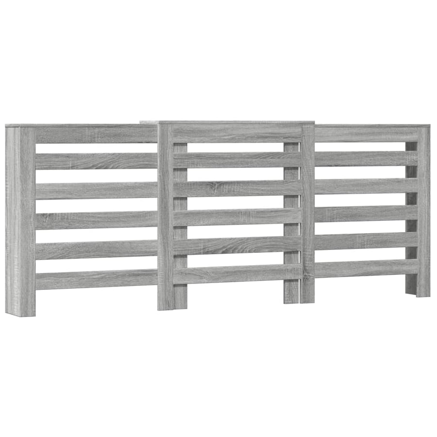 Radiatorombouw 205x21,5x83,5 cm bewerkt hout grijs sonoma eiken