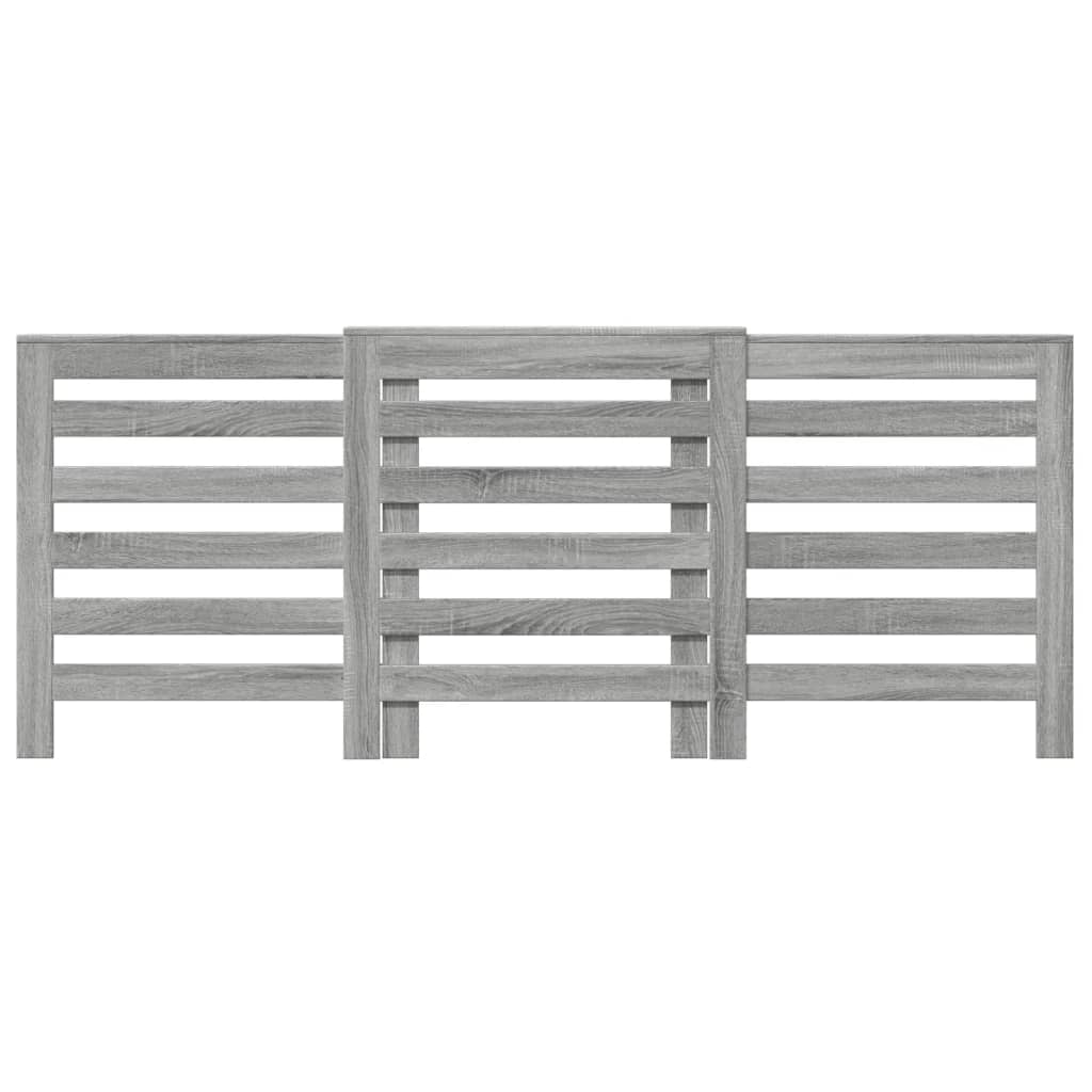 Radiatorombouw 205x21,5x83,5 cm bewerkt hout grijs sonoma eiken