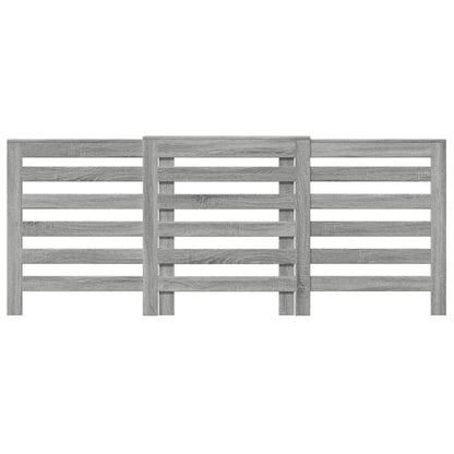 Radiatorombouw 205x21,5x83,5 cm bewerkt hout grijs sonoma eiken