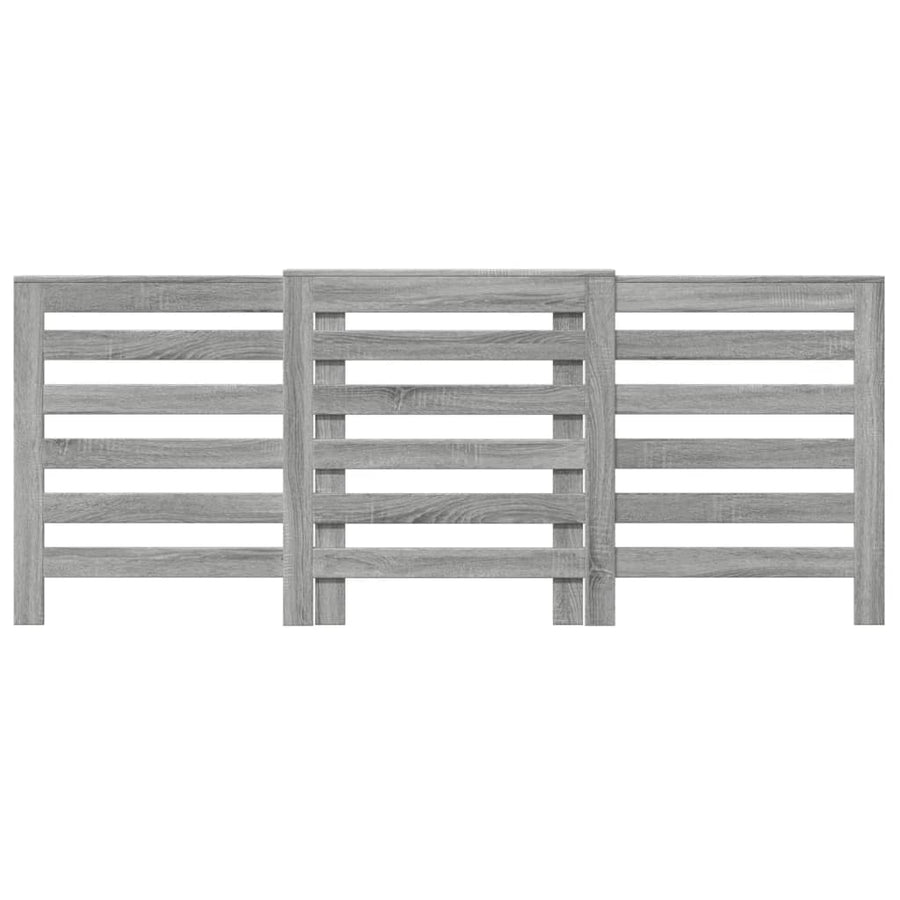 Radiatorombouw 205x21,5x83,5 cm bewerkt hout grijs sonoma eiken