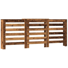 Radiatorombouw 205x21,5x83,5 cm bewerkt hout oud hout