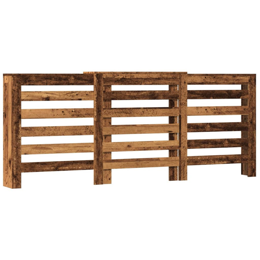 Radiatorombouw 205x21,5x83,5 cm bewerkt hout oud hout