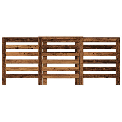 Radiatorombouw 205x21,5x83,5 cm bewerkt hout oud hout