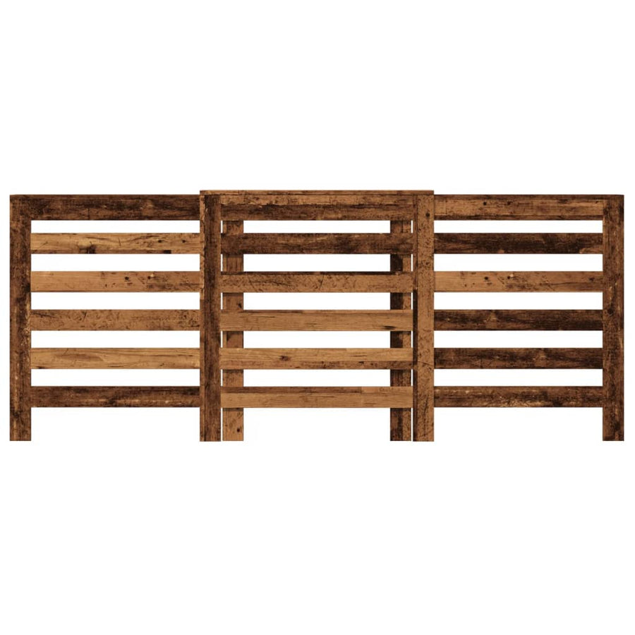 Radiatorombouw 205x21,5x83,5 cm bewerkt hout oud hout