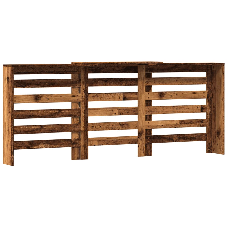 Radiatorombouw 205x21,5x83,5 cm bewerkt hout oud hout
