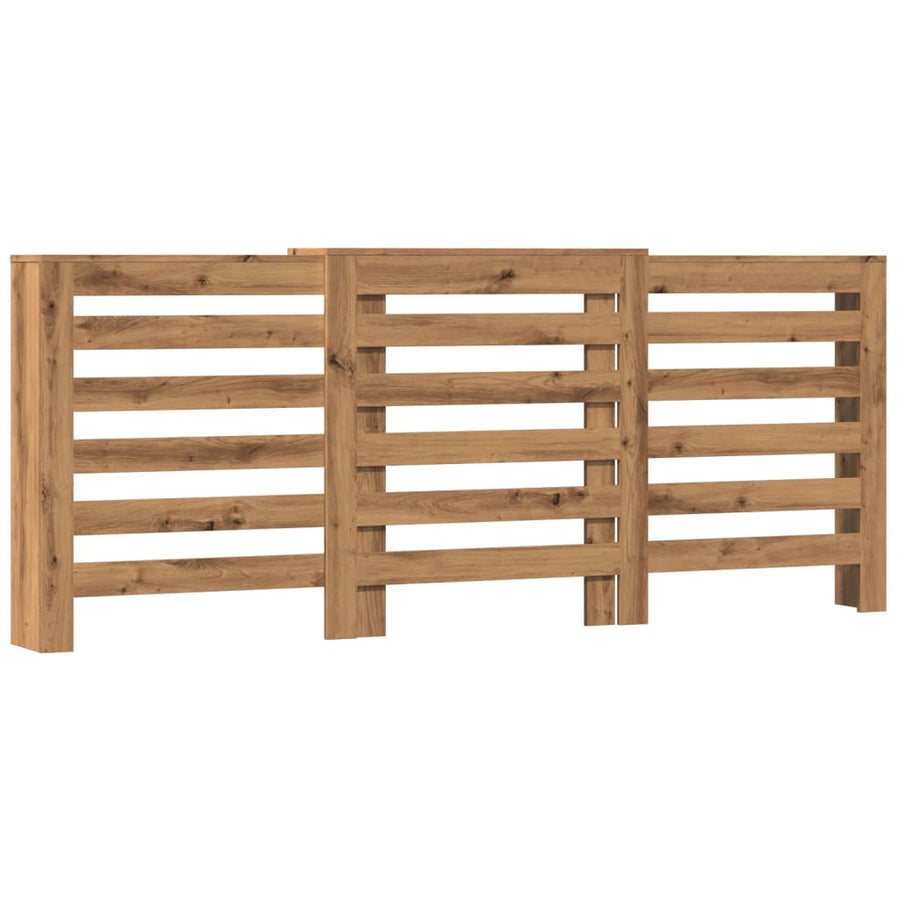 Radiatorombouw 205X21,5X83,5 Cm Bewerkt Hout Artisanaal Eiken 205 x 21.5 x 83.5 cm Horizontale latten