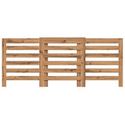 Radiatorombouw 205X21,5X83,5 Cm Bewerkt Hout Artisanaal Eiken 205 x 21.5 x 83.5 cm Horizontale latten