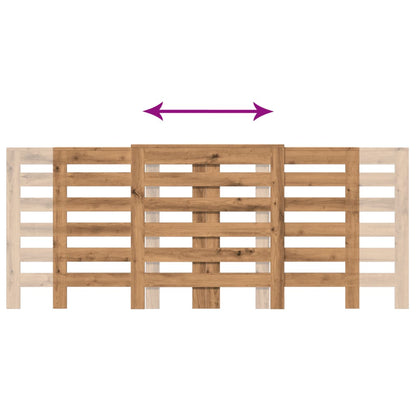 Radiatorombouw 205X21,5X83,5 Cm Bewerkt Hout Artisanaal Eiken 205 x 21.5 x 83.5 cm Horizontale latten