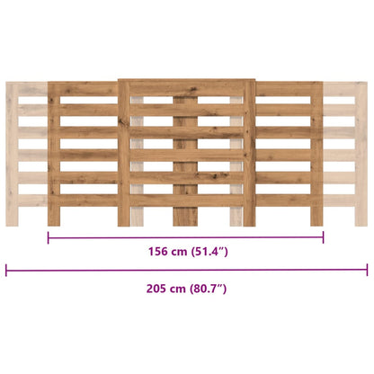 Radiatorombouw 205X21,5X83,5 Cm Bewerkt Hout Artisanaal Eiken 205 x 21.5 x 83.5 cm Horizontale latten