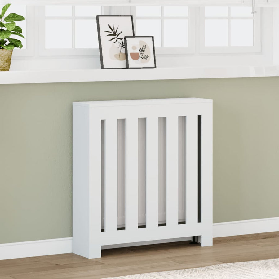 Radiatorombouw 78x20x82 cm bewerkt hout wit