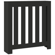 Radiatorombouw 78x20x82 cm bewerkt hout zwart