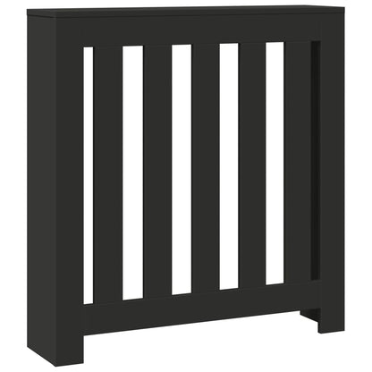 Radiatorombouw 78x20x82 cm bewerkt hout zwart