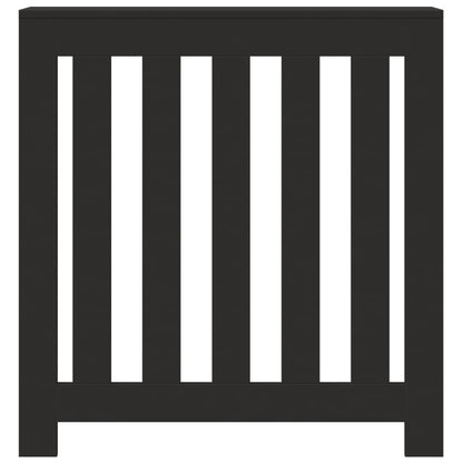 Radiatorombouw 78x20x82 cm bewerkt hout zwart