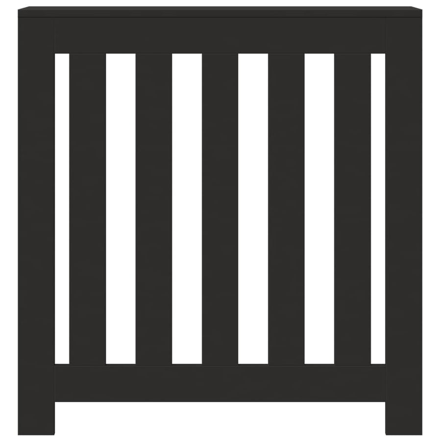 Radiatorombouw 78x20x82 cm bewerkt hout zwart